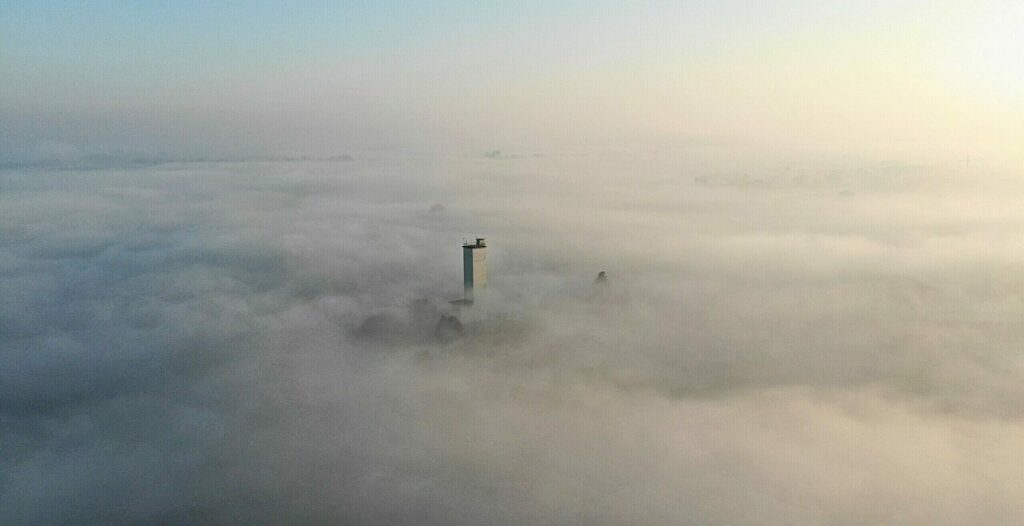 nebbia e sotto Torino