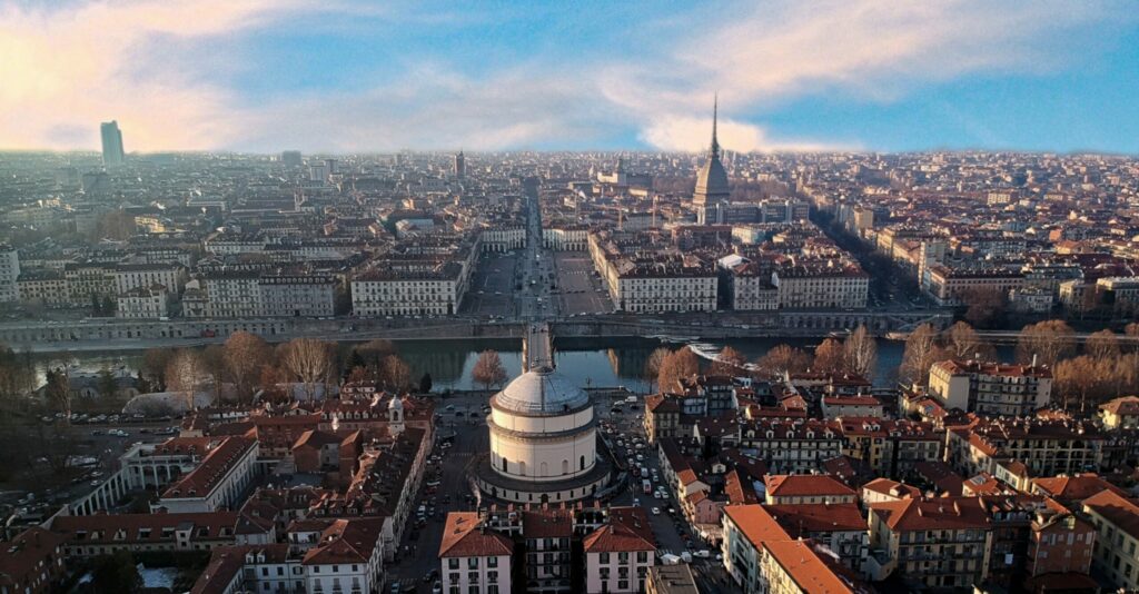 torino con il drone